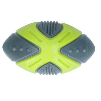 Мяч рэгби для собак с пищалкой и разными текстурами Pawise Dog Squeaky Ball (12 см)