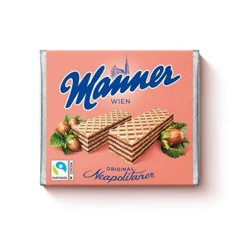 Вафли Manner Neapolitaner с ореховым кремом, 75 г