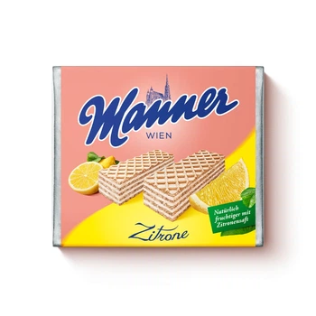 Вафлі Manner Lemon Cream з лимонним кремом, 75 г