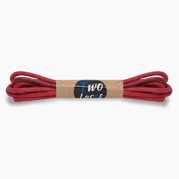 Шнурки для обуви TWO LACES вощеный круглый 2 мм, длина 60 см, красный (55524831)