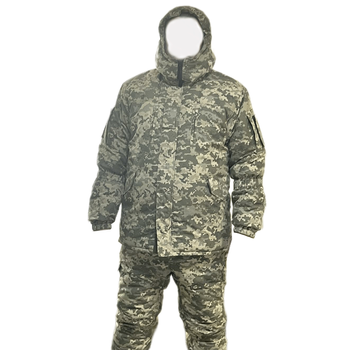 Костюм зимний военный ЗСУ пиксель ММ14 бушлат и штаны размер 50-52 рост 170-178
