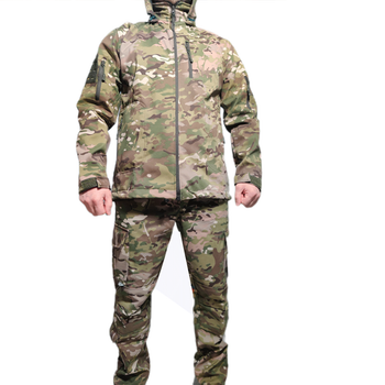 Костюм мультикам НАТО теплый флисовый куртка и штаны материал софтшел Softshell на флисе размер М (46-48)