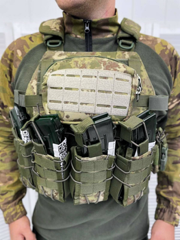 Военный тактический жилет с подсумками Delta Multicam