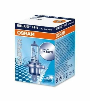 Автомобільна лампа Osram Super+30% H4 12V 60/55W цоколь P43T галоген