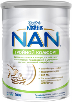 Смесь Nestle NAN Тройной комфорт с рождения 400 г (7613035351462)