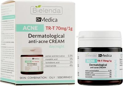 Дерматологический анти-акне крем - Bielenda Dr Medica Acne Dermatological Anti-Acne Cream 50ml (337577-22333212)