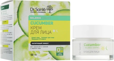 Крем для лица с матирующим эффектом - Dr. Sante Cucumber Balance Control 50ml (61519-414)