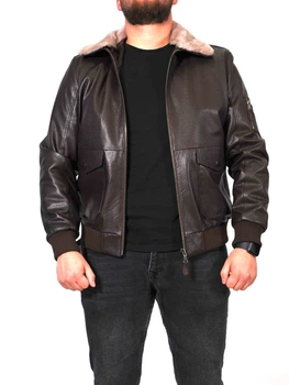 Куртка из натуральной кожи Epica EZ-032 L коричневая