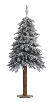 Елка искуственная Yes! Fun h-1,80 м Лигурия литая на деревянном стволе, заснеженная 904273