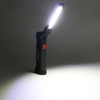 Акумуляторний ліхтар лампа LED світильник WORKLIGHT ліхтарик складаний (заряд від USB/з зручним МАГНІТОМ/з гачком)