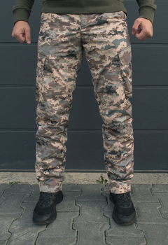 Утеплённые тактические штаны на флисе waterproof XS pixel