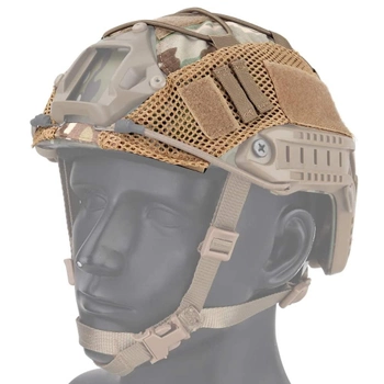Чехол Кавер на шлем, каску типа Fast (Фаст) Elastic Cord Мультикам (CP) (12470)