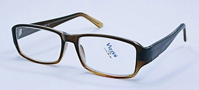 Классические готовые очки стекло унисекс Vizzini коричневый 0050-с1 +3,5