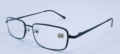 Металеві окуляри для зору скло Visconti чорний 715 +2,5