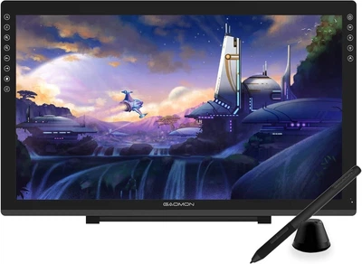 Графический дисплей 21,5" Gaomon PD2200 для рисования 92% NTSC (130%sRGB) 8192 чувствительность пера, 5080 LPI