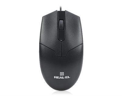 Мышь REAL-EL RM-208 Black USB
