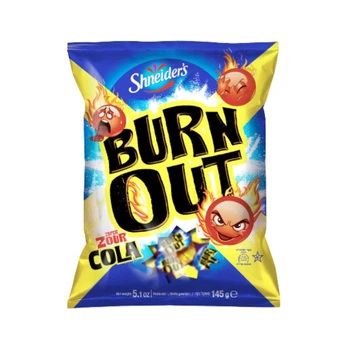 Кислые конфеты со вкусом колы SHNEIDERS Burn Out Cola , 145 г