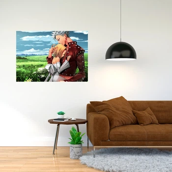 Плакат-постер с принтом Семь смертных грехов, Nanatsu no Taizai, The Seven Deadly Sins, смертных грехов А3 ПЛ000343