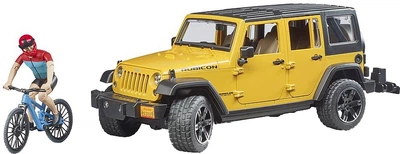 Набір Bruder джип Jeep Rubicon з фігуркою велосипедиста на гірському байці (02543)
