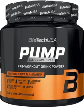 Предтренировочный комплекс Biotech Pump Caffeine Free порошок 330 г Тропические фрукты (5999076253425)