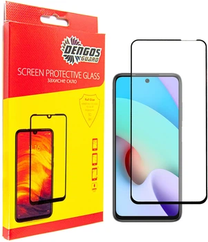 Защитное стекло для смартфона Xiaomi Redmi 10 2022 DENGOS Black (TGFG-226)