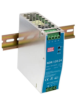 Блок питания Mean Well на DIN-рейку 120W DC24V IP20 (NDR-120-24)