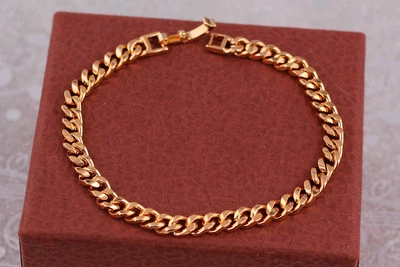 Браслет Xuping Jewelry панцирний гурмета 20 см 5 мм золотистий