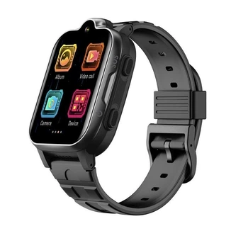 Детские наручные смарт часы 4G K15 с камерой прослушкой и GPS отслеживанием Черный