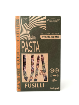 Безглютеновые макароны овощные Healthy Generation Fusilli 300 г, 12 шт/ящ (4820219570059)