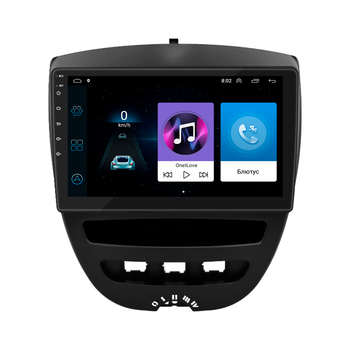 Штатна магнітола Lesko для Citroen C1 I 2005-2008 екран 10" 1/16Gb/ Wi-Fi GPS Optima