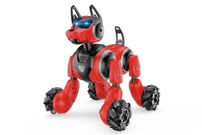 Собака - Робот Stunt Dog на р/у с пульта или браслета BabyToys арт. 666-800A красная