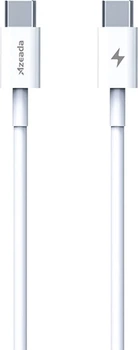 Кабель Proda PD-B83a Type-C to Type-C Fast Charge 60W, 1 м, с передачей данных до 480 Мбит/с Белый (PD-B83a-WHT)