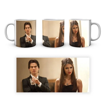 Чашка с принтом The Vampire Diaries Дневники Вампира VD 02.14 Кружка керамическая 0,33
