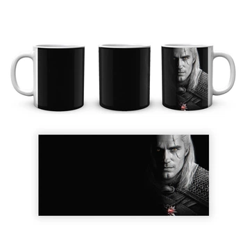Чашка з принтом The Witcher Відьмак Геральт TW 002.001 Кружка керамічна 0,33
