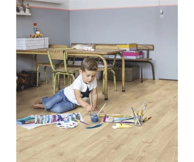 Виниловый пол Quick Step Pulse Rigid Click RPUCL40087 Дуб осень, светлый натуральный