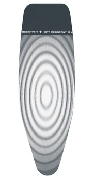 Чехол для гладильной доски Brabantia Ironing Table Covers D 4мм поролона, 4мм фетра 135x45 см черно-белый (135842)