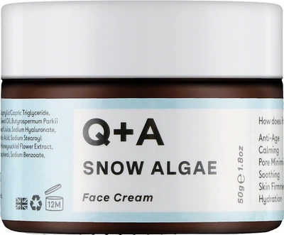 Крем для лица со снежной водорослью Q+A Snow Algae Intensive Face Cream 50 г