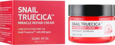Восстанавливающий крем с муцином улитки и керамидами - Some By Mi Snail Truecica Miracle Repair Cream 60g (776048-68974)