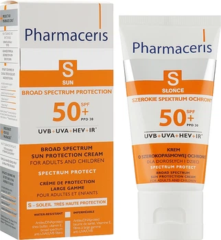 Сонцезахисний крем широкої дії для дітей - Pharmaceris S Broad Spectrum Sun Protect Cream SPF50 50ml (780857-12167)