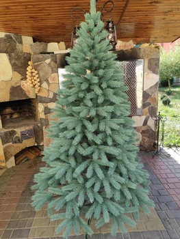 Литая елка Буковельская 1,8 м Голубой (Бук.Г-180)