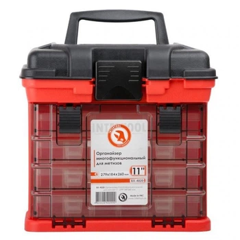 Органайзер для метизів з висувними секціями 11", 279* 184*260 мм INTERTOOL BX-4020