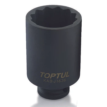 Головка 12-гранная ударная длинная TOPTUL 1/2" 36мм KABJ1636