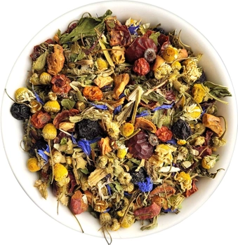 Композиція чаю трав'яного та плодово-ягідного Чайні шедеври Карпатський чай 250 г (4823115402080)