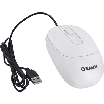 Мышь компьютерная проводная Gemix GM-145 White