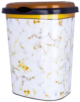 Кошик для білизни Violet House Decor Marble White 55 л (0190 DECOR Marble WHITE 55 л)