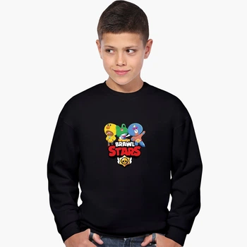 Свитшот для мальчиков Бравл Старс (Brawl Stars) (9509-1027) 134-140 см Черный