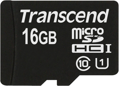 Карта пам'ятi Transcend microSDHC 16GB Class 10 UHS-I Premium (TS16GUSDCU1) (6082886)