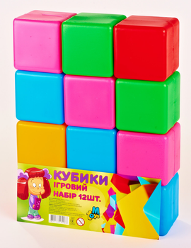 Дитячі ігрові кубики Великі 14067K, 12 шт. у наборі