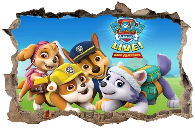 Наклейка на стену детская Oracal Paw Patrol Щенячий патруль 115 х 75 см (PS58B)