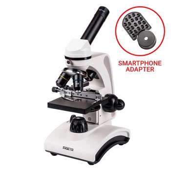Мікроскоп SIGETA BIONIC 40x-640x з адаптером для смартфона та набором для дослідів
